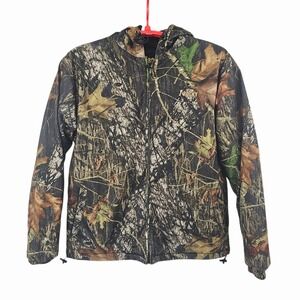 Rocky Mossy Oak Jacket Men's Large Camo Coat Full Zip Hooded Insulated Hunting